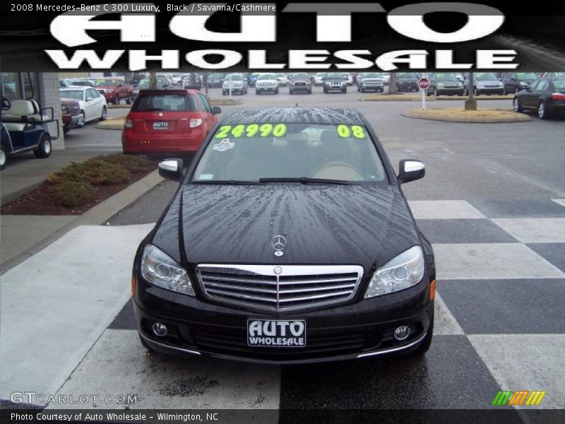 Black / Savanna/Cashmere 2008 Mercedes-Benz C 300 Luxury