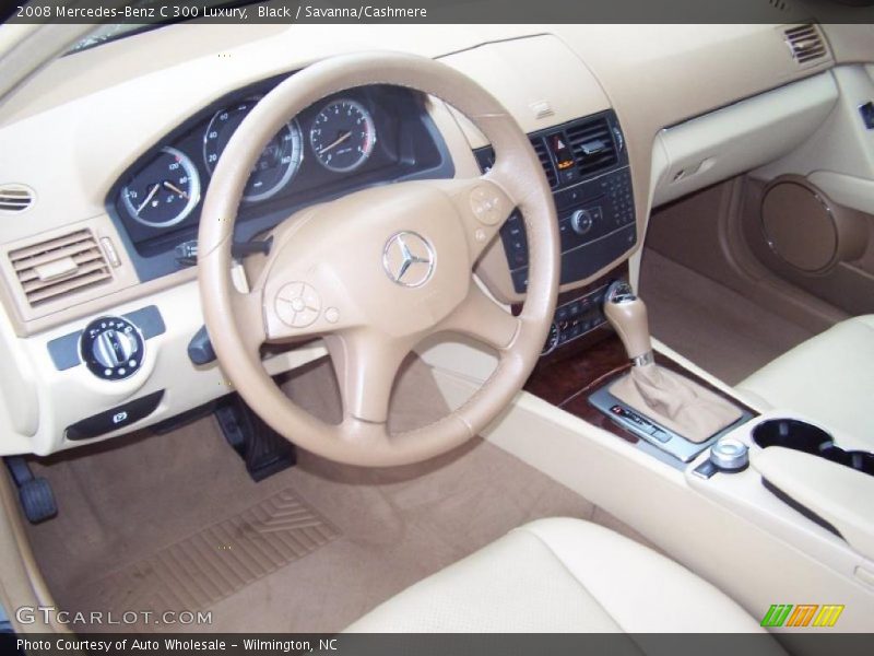 Black / Savanna/Cashmere 2008 Mercedes-Benz C 300 Luxury