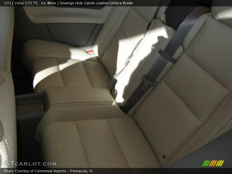 Ice White / Soverign Hide Calcite Leather/Umbra Brown 2011 Volvo C70 T5