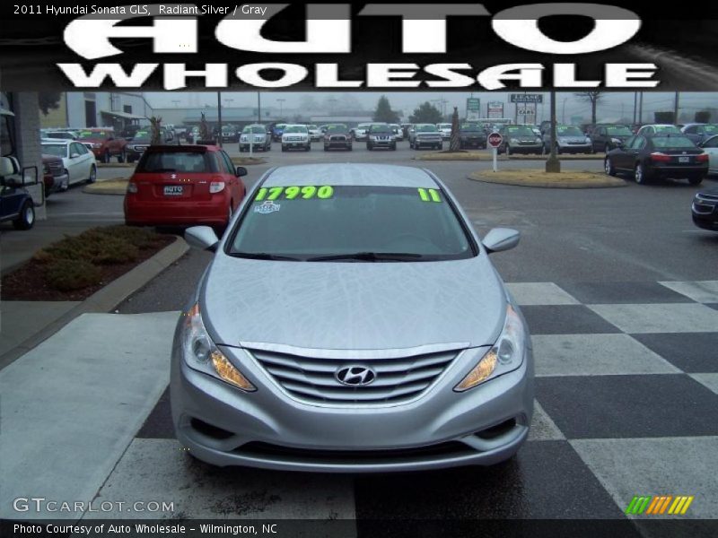 Radiant Silver / Gray 2011 Hyundai Sonata GLS