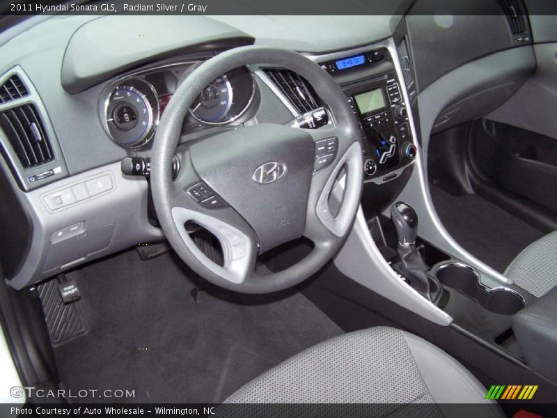 Radiant Silver / Gray 2011 Hyundai Sonata GLS