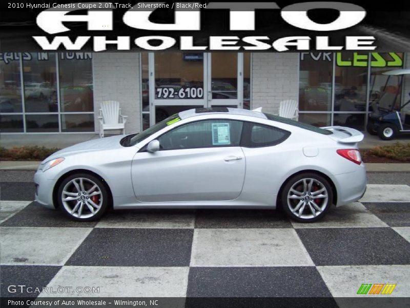 Silverstone / Black/Red 2010 Hyundai Genesis Coupe 2.0T Track