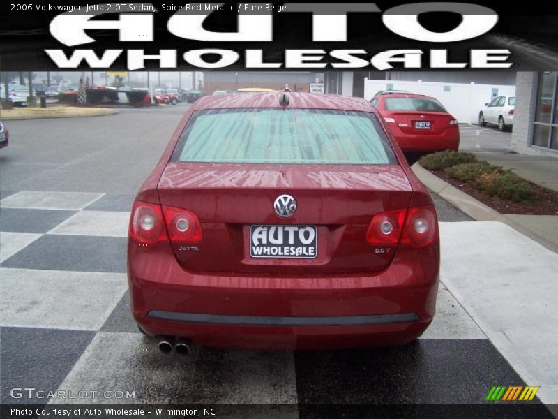 Spice Red Metallic / Pure Beige 2006 Volkswagen Jetta 2.0T Sedan