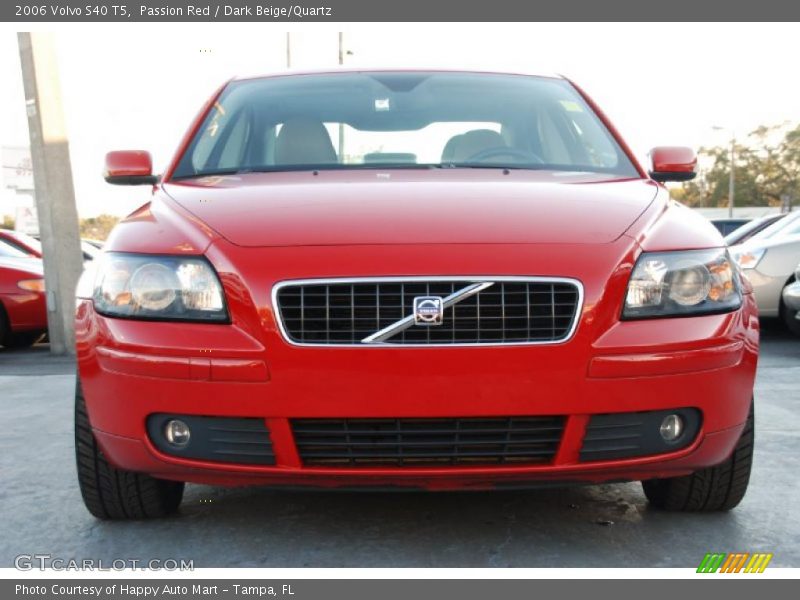 Passion Red / Dark Beige/Quartz 2006 Volvo S40 T5