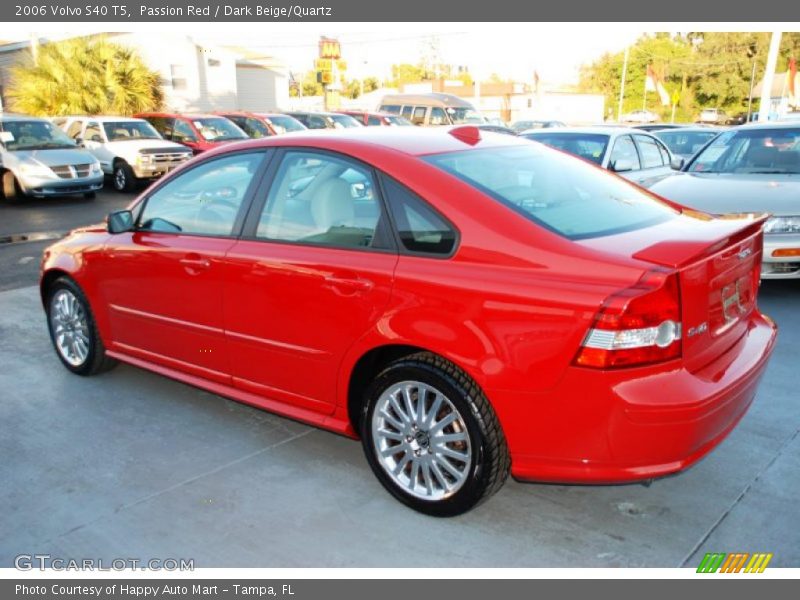 Passion Red / Dark Beige/Quartz 2006 Volvo S40 T5