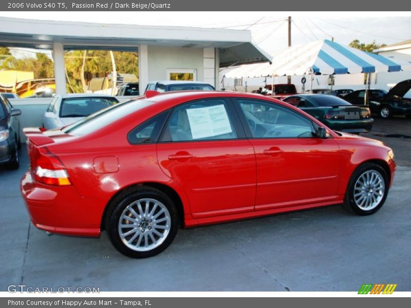 Passion Red / Dark Beige/Quartz 2006 Volvo S40 T5