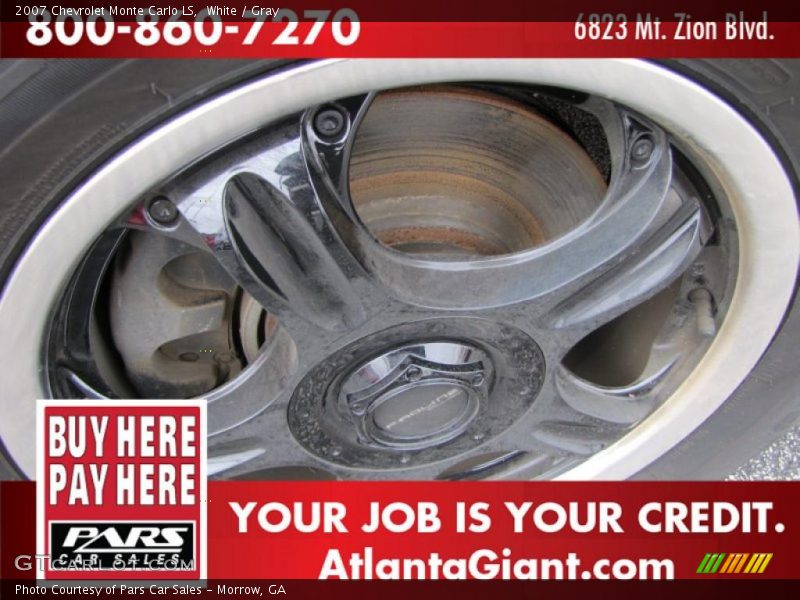 White / Gray 2007 Chevrolet Monte Carlo LS