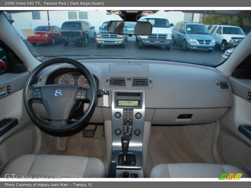 Passion Red / Dark Beige/Quartz 2006 Volvo S40 T5