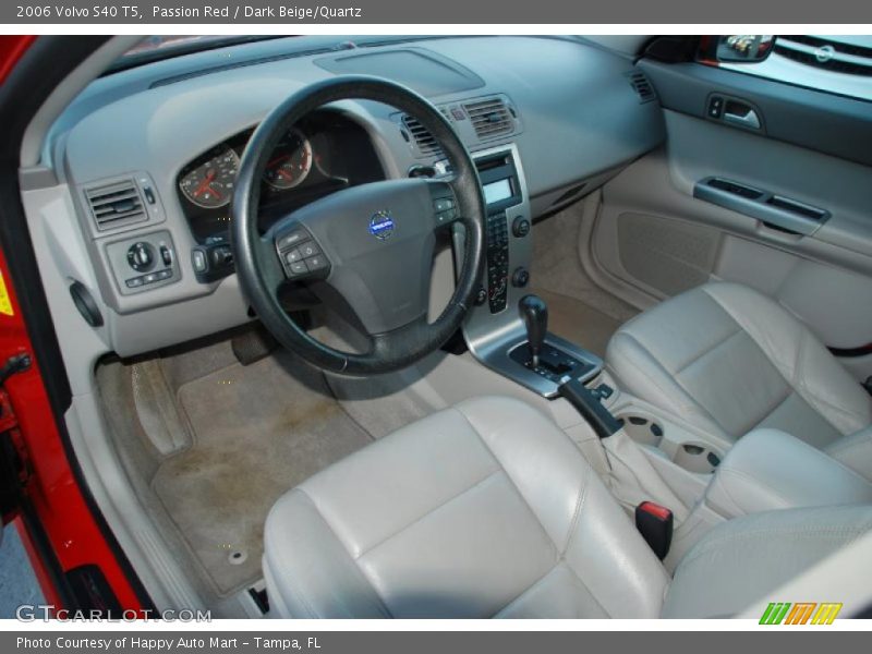 Passion Red / Dark Beige/Quartz 2006 Volvo S40 T5