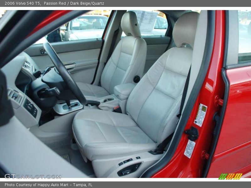 Passion Red / Dark Beige/Quartz 2006 Volvo S40 T5