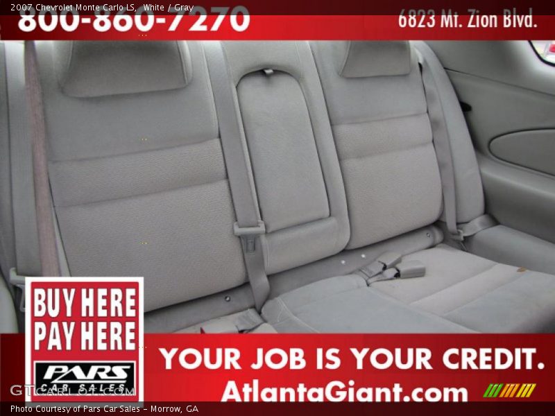 White / Gray 2007 Chevrolet Monte Carlo LS