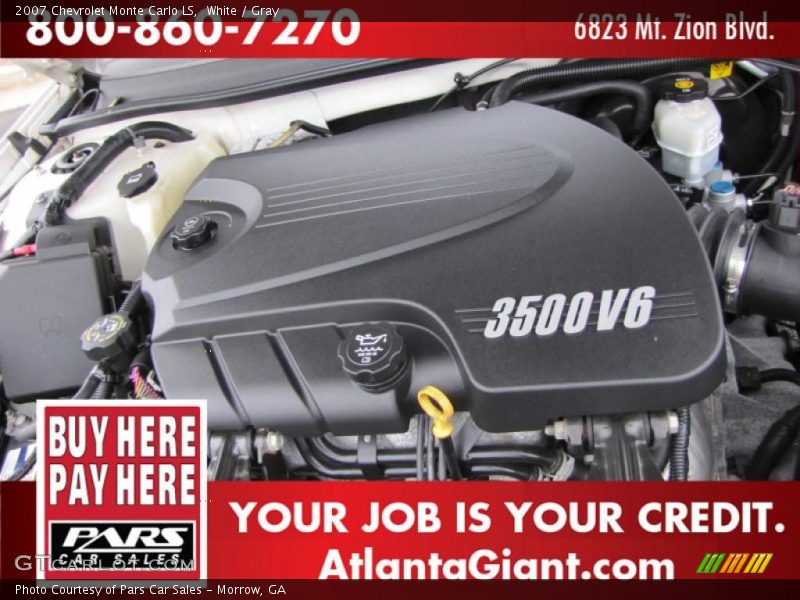 White / Gray 2007 Chevrolet Monte Carlo LS