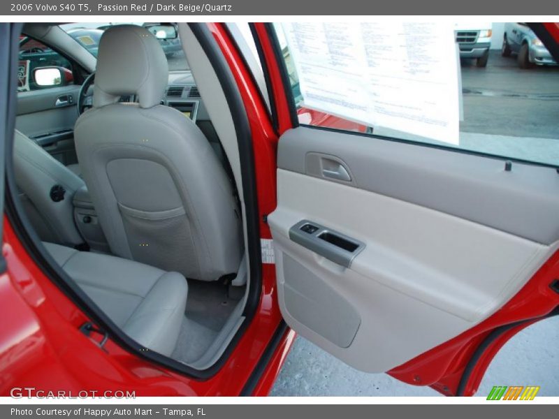 Passion Red / Dark Beige/Quartz 2006 Volvo S40 T5