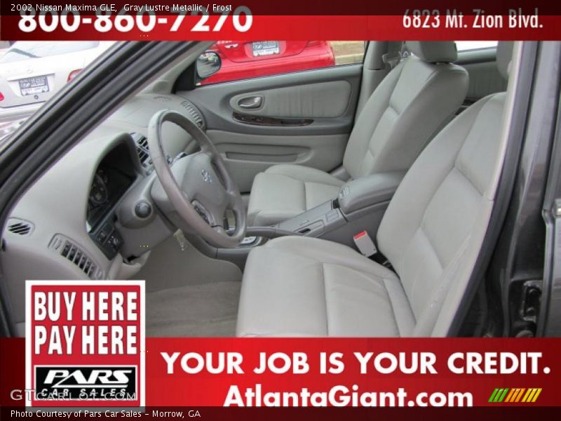 Gray Lustre Metallic / Frost 2002 Nissan Maxima GLE