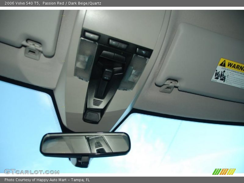 Passion Red / Dark Beige/Quartz 2006 Volvo S40 T5