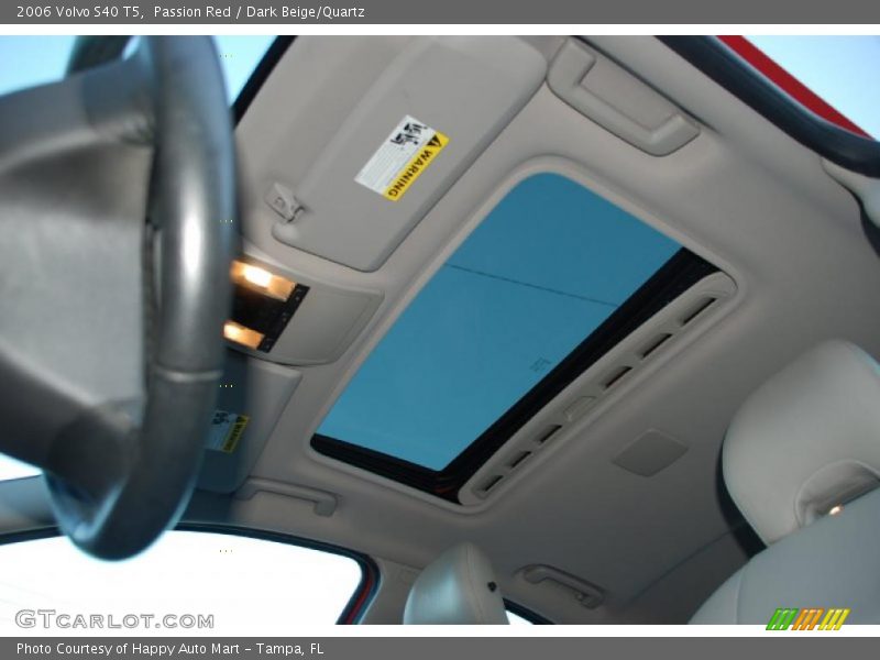 Passion Red / Dark Beige/Quartz 2006 Volvo S40 T5