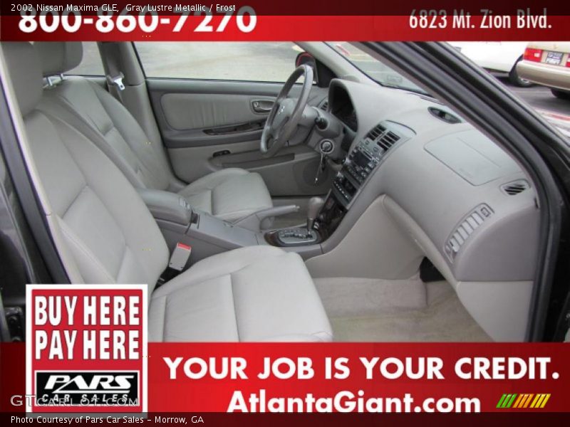 Gray Lustre Metallic / Frost 2002 Nissan Maxima GLE