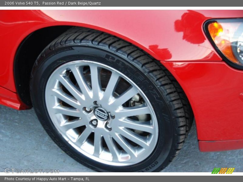 Passion Red / Dark Beige/Quartz 2006 Volvo S40 T5