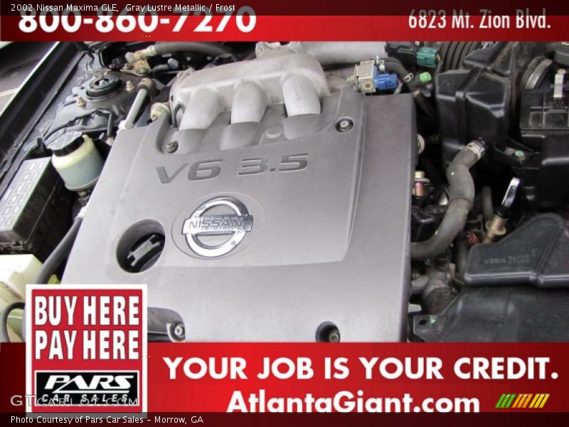 Gray Lustre Metallic / Frost 2002 Nissan Maxima GLE