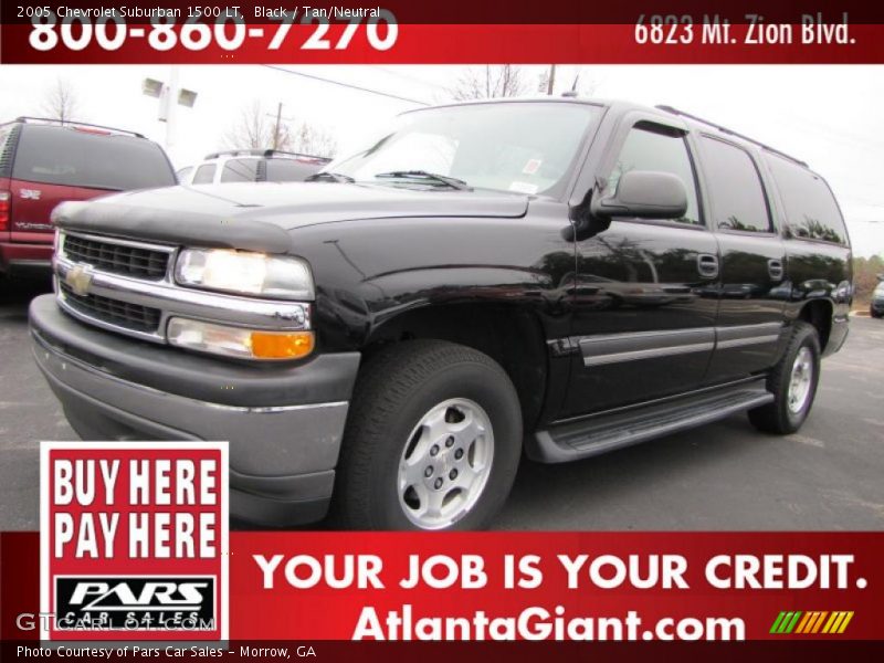 Black / Tan/Neutral 2005 Chevrolet Suburban 1500 LT