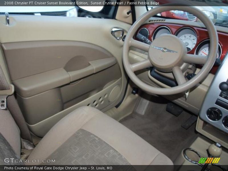 Sunset Crystal Pearl / Pastel Pebble Beige 2008 Chrysler PT Cruiser Sunset Boulevard Edition