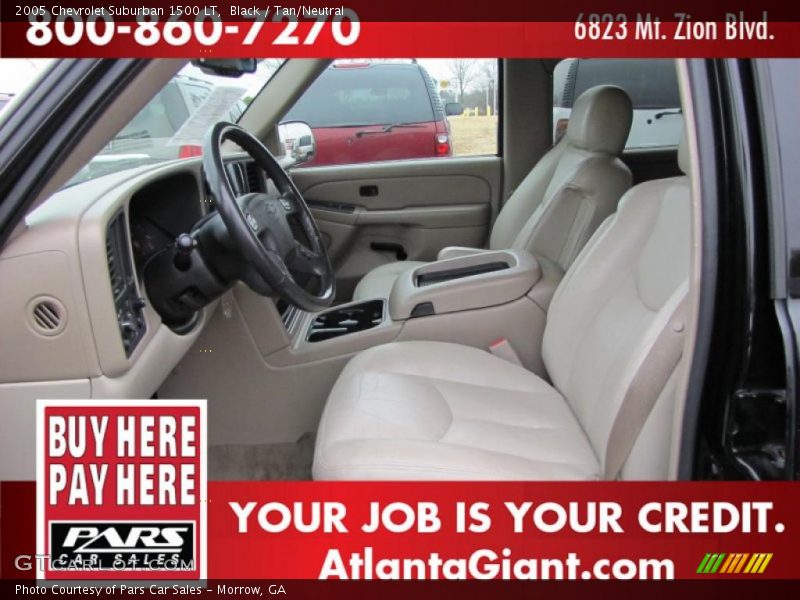 Black / Tan/Neutral 2005 Chevrolet Suburban 1500 LT
