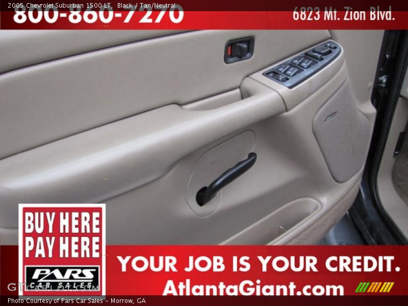 Black / Tan/Neutral 2005 Chevrolet Suburban 1500 LT