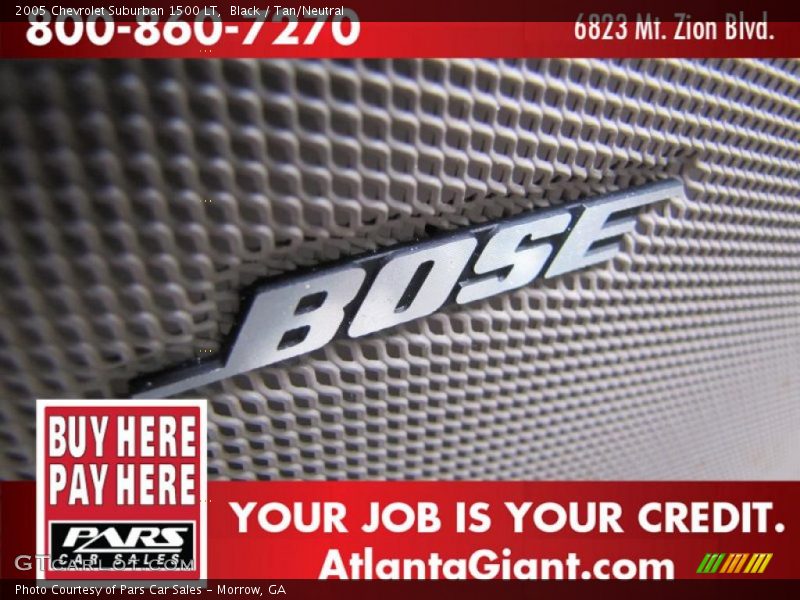 Black / Tan/Neutral 2005 Chevrolet Suburban 1500 LT