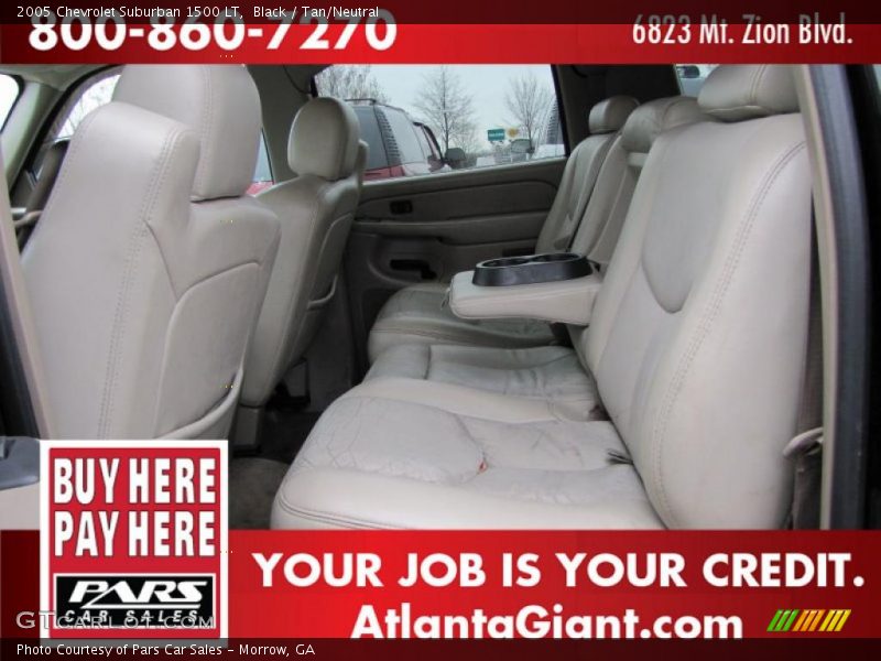 Black / Tan/Neutral 2005 Chevrolet Suburban 1500 LT