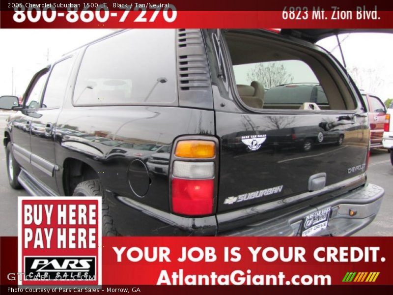 Black / Tan/Neutral 2005 Chevrolet Suburban 1500 LT