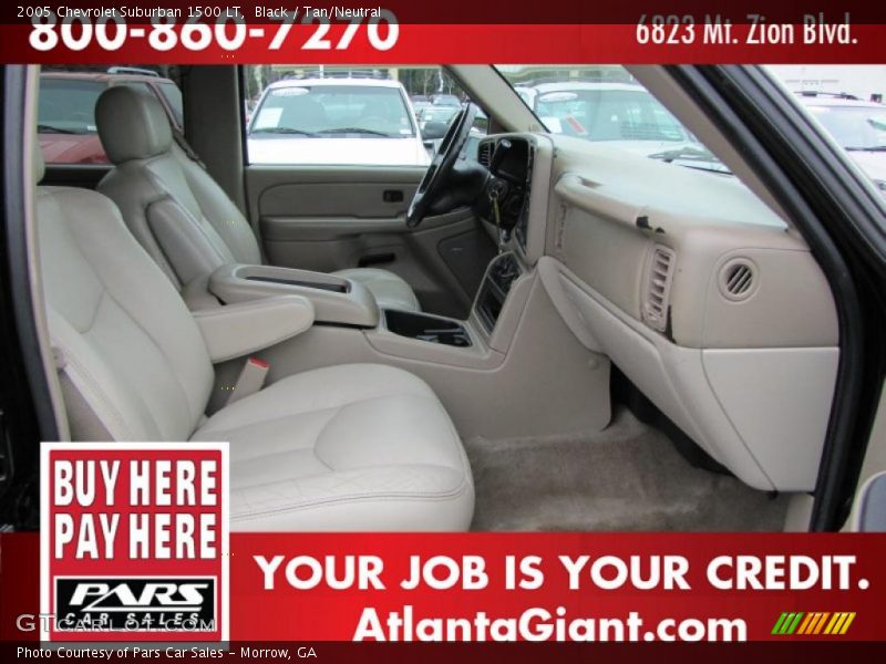 Black / Tan/Neutral 2005 Chevrolet Suburban 1500 LT
