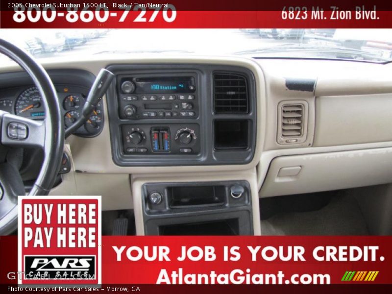 Black / Tan/Neutral 2005 Chevrolet Suburban 1500 LT