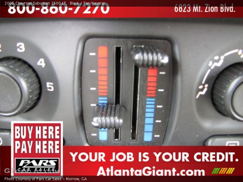 Black / Tan/Neutral 2005 Chevrolet Suburban 1500 LT