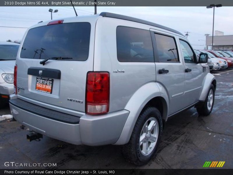 Bright Silver Metallic / Dark Slate Gray 2010 Dodge Nitro SE 4x4