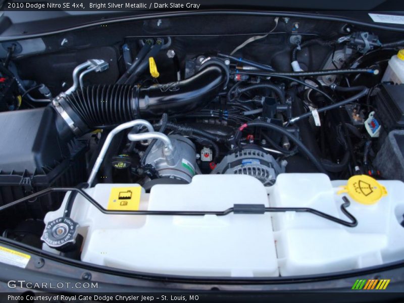 Bright Silver Metallic / Dark Slate Gray 2010 Dodge Nitro SE 4x4