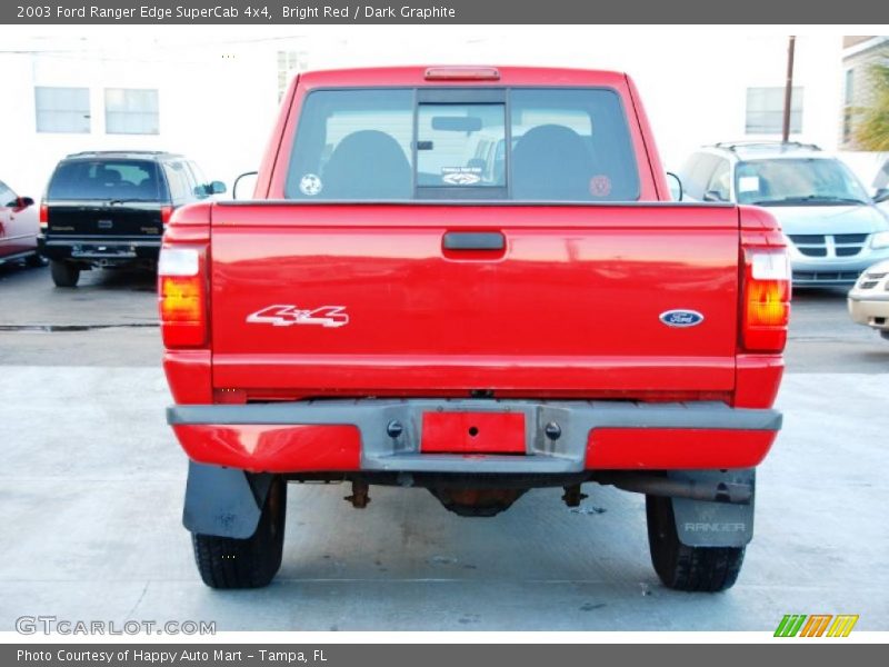 Bright Red / Dark Graphite 2003 Ford Ranger Edge SuperCab 4x4