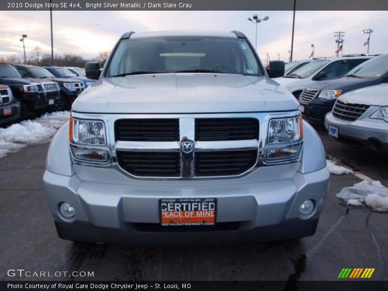 Bright Silver Metallic / Dark Slate Gray 2010 Dodge Nitro SE 4x4