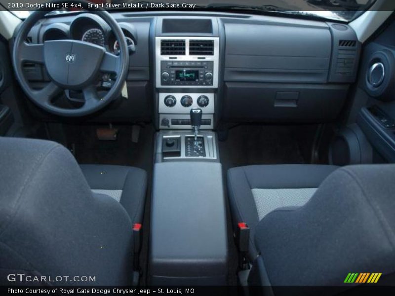 Bright Silver Metallic / Dark Slate Gray 2010 Dodge Nitro SE 4x4