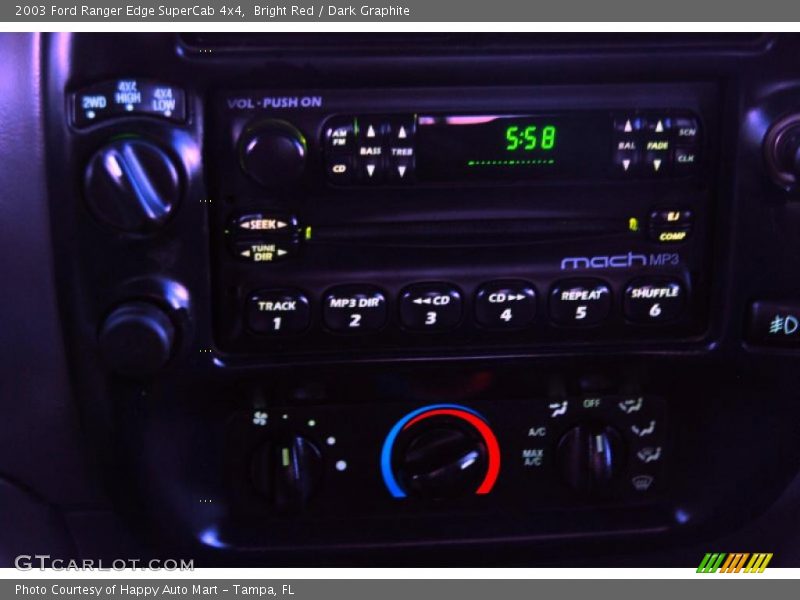 Bright Red / Dark Graphite 2003 Ford Ranger Edge SuperCab 4x4