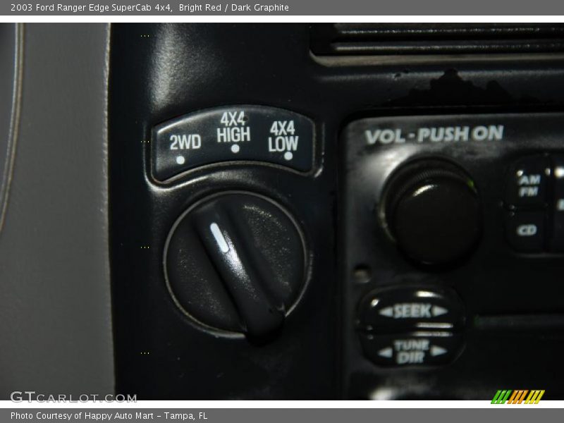Bright Red / Dark Graphite 2003 Ford Ranger Edge SuperCab 4x4