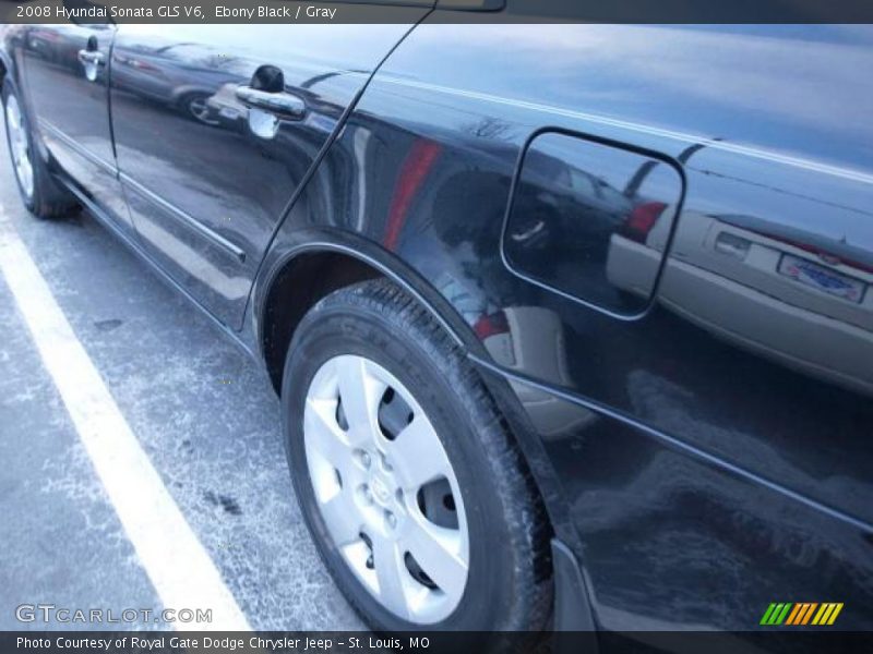 Ebony Black / Gray 2008 Hyundai Sonata GLS V6
