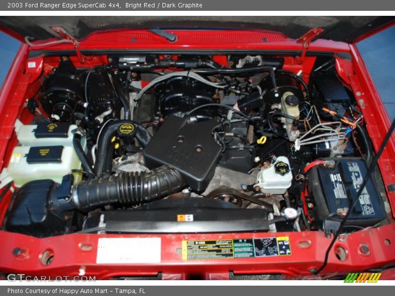 Bright Red / Dark Graphite 2003 Ford Ranger Edge SuperCab 4x4