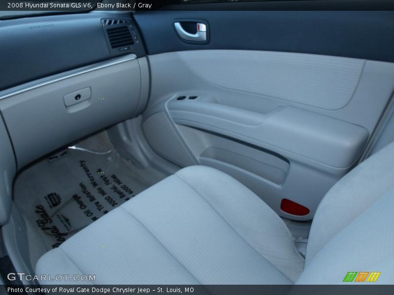 Ebony Black / Gray 2008 Hyundai Sonata GLS V6