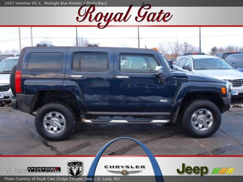 Midnight Blue Metallic / Ebony Black 2007 Hummer H3 X