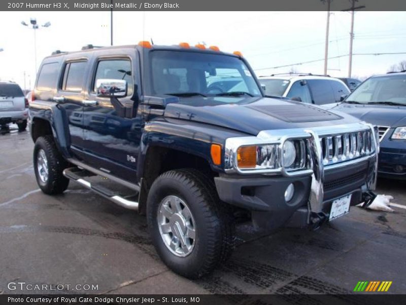 Midnight Blue Metallic / Ebony Black 2007 Hummer H3 X