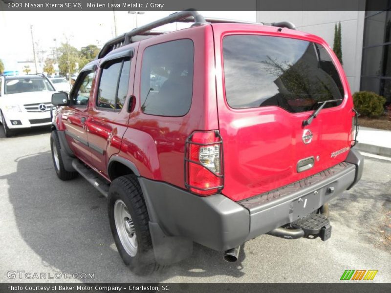 Molten Lava Metallic / Gray 2003 Nissan Xterra SE V6