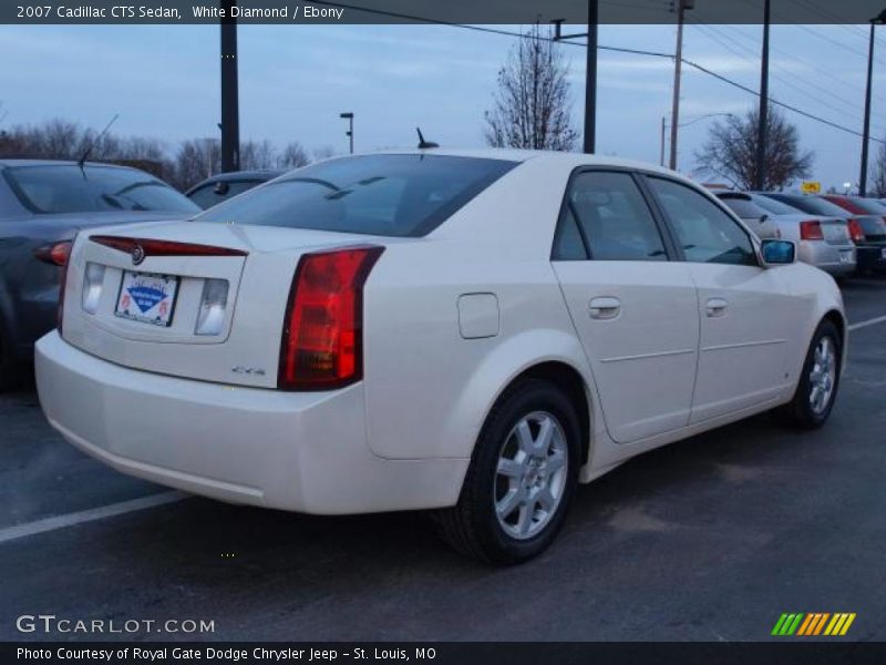 White Diamond / Ebony 2007 Cadillac CTS Sedan