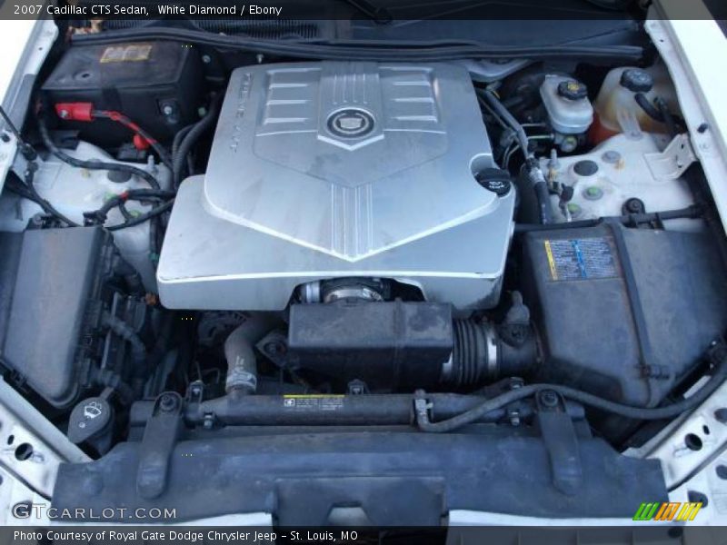 White Diamond / Ebony 2007 Cadillac CTS Sedan