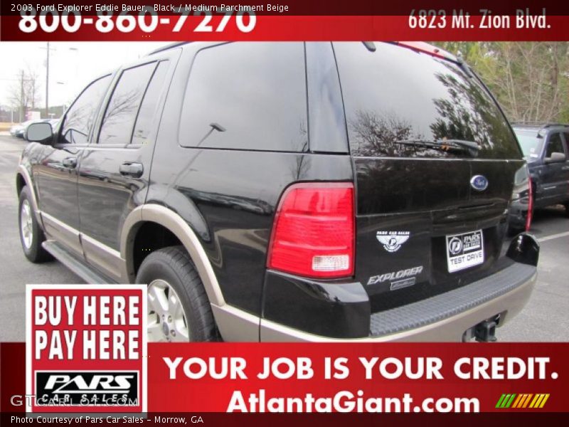 Black / Medium Parchment Beige 2003 Ford Explorer Eddie Bauer