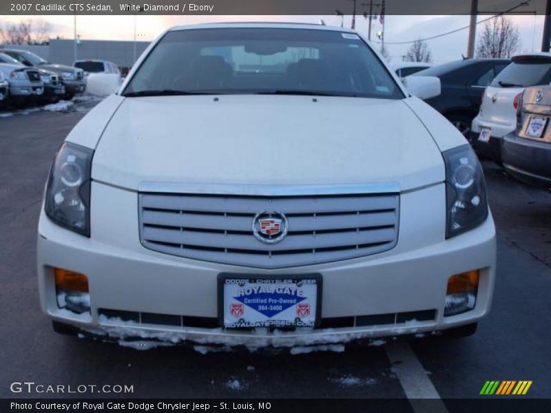White Diamond / Ebony 2007 Cadillac CTS Sedan